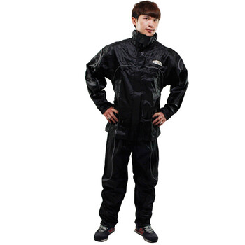 
                                        飞锐F1重装上阵摩托车手 骑士时尚男女加厚防风防雨雨衣雨裤套装 红黑 XL                