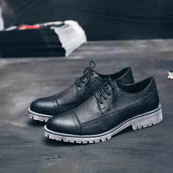 凯森狮四季款时尚英伦复古男皮鞋 商务休闲鞋 星座 黑色 41