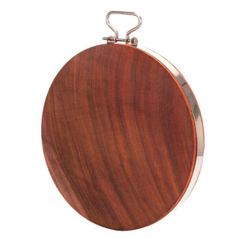 铁木菜板实木圆形砧板厨房切菜板家用案板整木小面板大号刀板 30cm*4