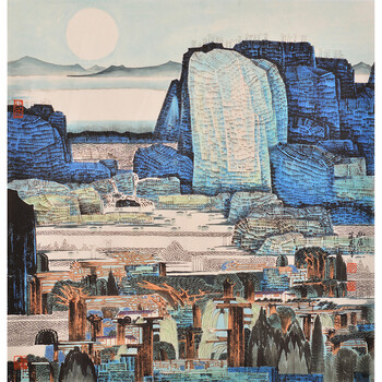 杨建忠《春来富贵图》拍卖已结束06省美协会员 师从梁树年 张立佳