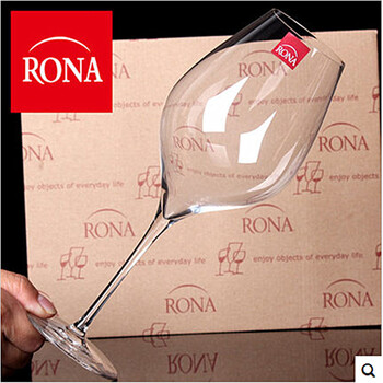 
                                        捷克进口诺纳RONA纯手工吹制 水晶红酒杯 高脚杯 葡萄酒杯62025 单只价480毫升                