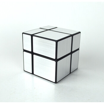 异形二阶镜面魔方顺滑专业比赛魔方小站玩具 黑底银色