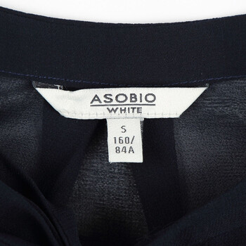 ASOBIO 甜美可爱淑女系带透视雪纺衬衫 4332353249 黑咖色/910 XS(155/80A)
