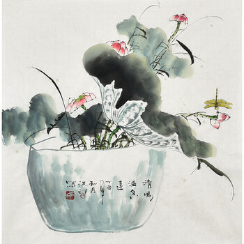 河南花鸟画名家 孙洪印《清风溢香》