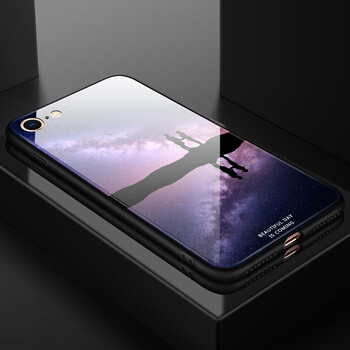 纳尔星梦-苹果手机壳适用于7/7plus/8玻璃壳星空防摔软壳 苹果7/8