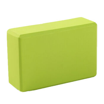 gehu 瑜伽砖 eva加硬40度加厚健身砖高密度防滑铺助瑜伽用品 蓝色 黄