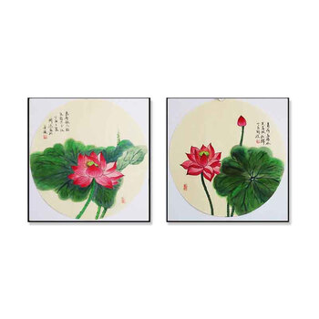 李少波《鸿运当头 富水长流》拍卖已结束06朝鲜国画家 郑华《山村的