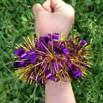 手指花舞蹈手花啦啦队演出广场舞儿童新品一对表演跳舞手花手环 龙珠