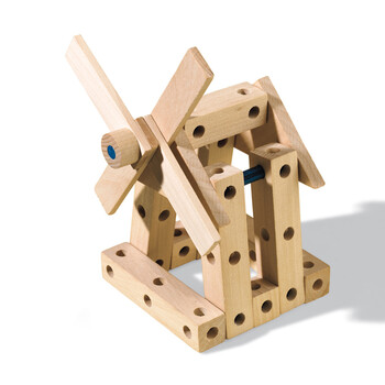 荷兰ses儿童手工制作diy木制积木玩具 含木块木锤钉子 奇妙的木工945