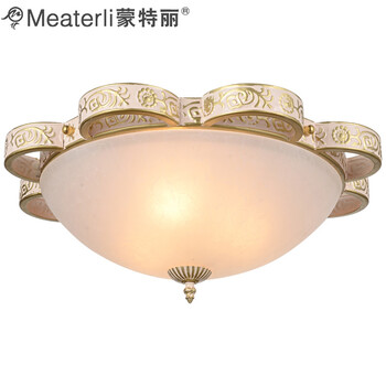 蒙特丽 客厅走廊过道吸顶灯93343 欧式田园复古灯具(B) 中号 不带光源