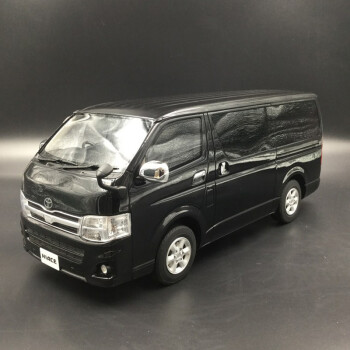 京商武士 1:18 豐田toyota海獅hiace 麵包樹脂汽車模型車模收藏 黑色