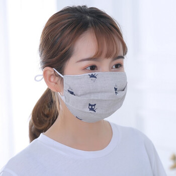 纯棉口罩女棉布薄款夏季透气防尘防晒防紫外线易呼吸可清洗夏天