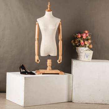 衣柜模特展示架服装店模特台模拍照人台 【台款】女 木色欧式方板