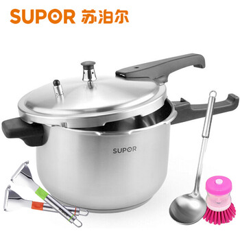 
                                        苏泊尔（SUPOR） 304节能不锈钢高压锅压力锅 电磁炉燃气可用22cm YW22F1                