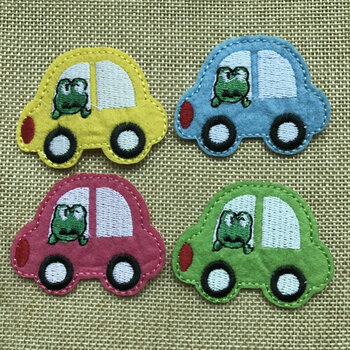 贴布儿童衣服贴花贴布绣补丁小号时尚百搭刺绣diy熨烫手缝 四辆小汽车