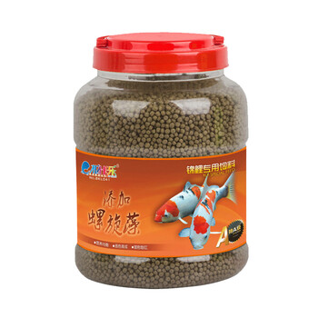 柏卡乐育成锦鲤鱼饲料金鱼鱼食锦鲤鱼粮主食锦鲤鱼食增色饲料螺旋藻增艳1kg瓶装锦鲤饲料 图片价格品牌报价 京东