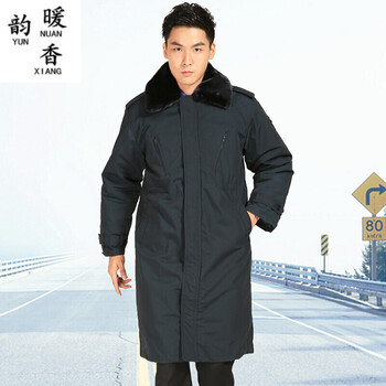 英伦班纳(yunnuanxiang) 常服大衣海军士兵加厚长款棉质男女可拆卸寒