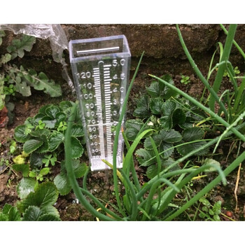 园艺工具量雨器蓄水器雨天雨量测量器降水量检测器具