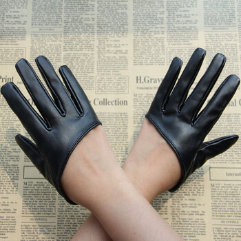 风行户外 女款半截pu皮手套ds酒吧台夜店表演女士酷拍照百搭手套 宝石