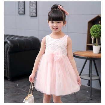 6岁儿童装女童连衣裙夏装小女孩子公主裙夏天衣服纱裙子夏季12 粉色22