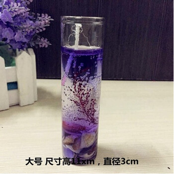 
                                        安礼轩贝壳香薰海洋果冻小蜡烛浪漫情人节 婚庆蜡烛杯 3x11cm珊瑚红  大号                