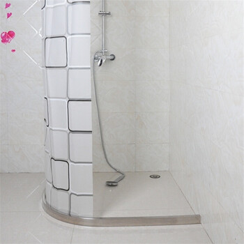 加厚sus304不锈钢 挡水条弧形l型 浴室防水条卫生间隔水条 304不锈钢