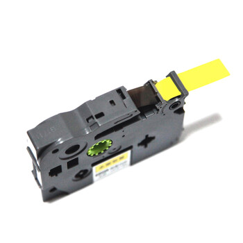 普贴（PUTY）TZ3-631色带黄底黑字12mm单支装 适用于兄弟PT系列标签机（PT-E115除外)(TZe-631)8米长