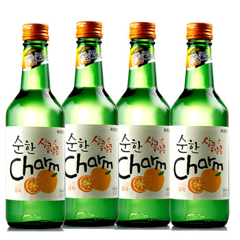 韩国进口果味烧酒 超水烧酒柚子味360ml原装进口水果味烧酒韩国清酒