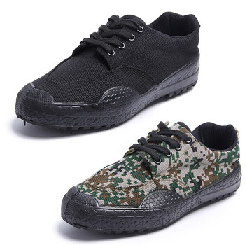 作训鞋黑色军训鞋超轻夏季跑步鞋保安鞋子帆布低帮特训布鞋男劳保