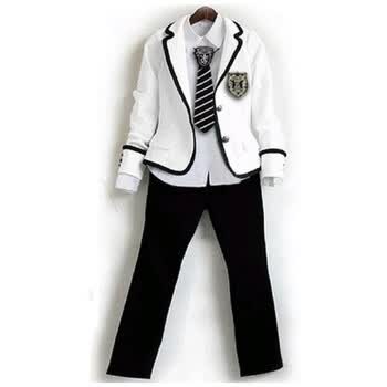 中小萌学园男女学生装儿童校服大合唱歌咏比赛演出服装长袖礼服装 男