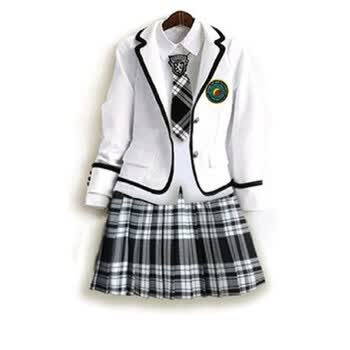 中小萌学园男女学生装儿童校服大合唱歌咏比赛演出服装长袖礼服装 女