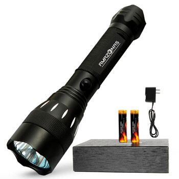 亚马逊应急灯照明LED强光手电筒充电远射防水家用消防手电A32 豪华