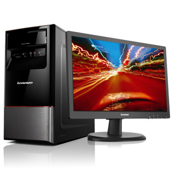 联想（Lenovo） 家悦H430 台式电脑 （G1620 4G 500G 1G独显 千兆网卡 DVD Win8）20英寸