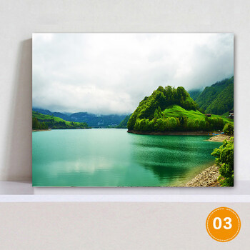 客厅现代无框画装饰画 卧室挂画 壁画宾馆餐厅单副海景风景画 03 70*