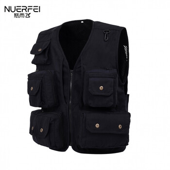 警察服装男武警户外钓鱼马甲男士记者导演春秋婚庆摄影马夹多口袋工作