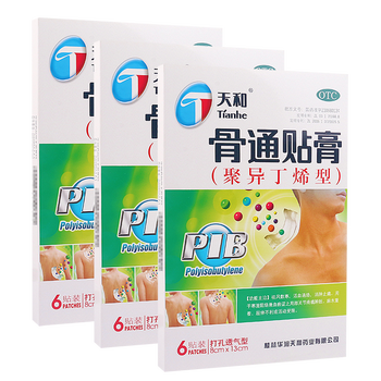 天和 骨通贴膏 聚异丁烯型 6贴 (343073) 3盒装