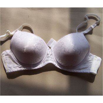 瑕疵漂白色光面无缝立体定型文胸乳罩胸 白色 80b