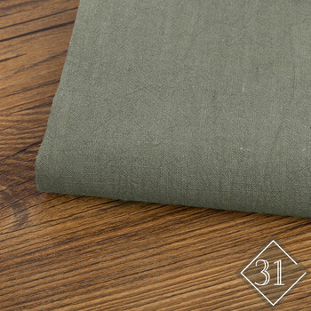洗皱布料 全棉洗水服装家居茶艺面料 汇典布艺 新品 灰色 31号绿灰