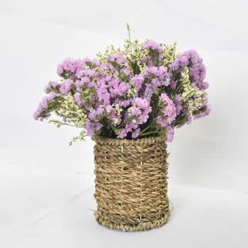花 花瓶 云南天然干花花束客厅卧室装饰插花勿忘我水晶草情人草 粉勿