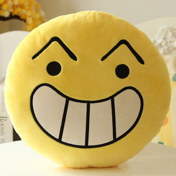sleepybear家纺趣味qq表情包靠垫公仔 搞怪qq表情抱枕头毛绒玩具 女