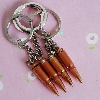 仿真子弹壳 手枪 王者刀剑钥匙扣 纪念品 红色