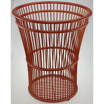 平口喇叭毛巾筐酒店布草框宾馆布草筐 收纳筐 竹编脏衣篓框脏衣篮