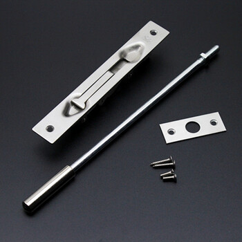 防盗门天地暗插销加长双开大门隐形304不锈钢中控插销子母防火门