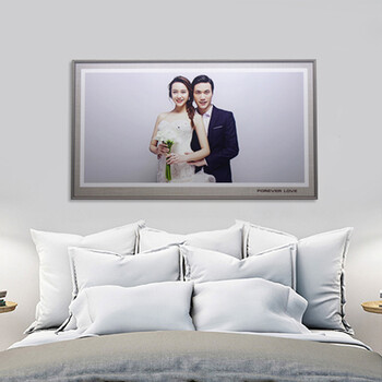 韩式婚纱照放大结婚照片水晶相框挂墙制作创意摆台定制大画框定做 48