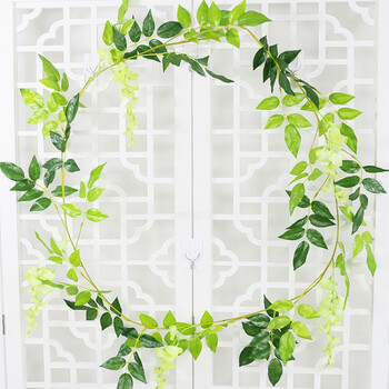 跃硕 仿真花藤蔓假花紫藤花藤条装饰枯藤树枝植物藤蔓缠绕商场店铺