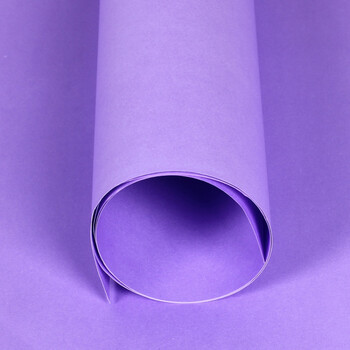 纯色diy手工包花纸经典鲜花卡通花束包装纸材料45张实惠装 【浅紫 45