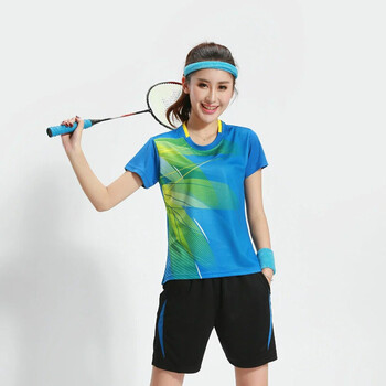 网球背心女 羽毛球服套装男女夏短袖短裤速干羽毛球裙裤比赛队服网球