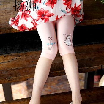 扬狮女童夏季打底裤3中裤5五6六7七8八9九10十岁小女孩穿裙子的安全裤