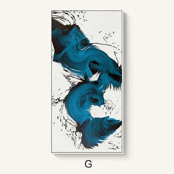 北欧玄关装饰画竖版现代简约抽象画餐厅走廊过道挂画墙画创意壁画 g款