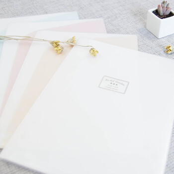 国誉(KOKUYO)A4斜切式文件夹学生办公淡彩曲奇多页收纳文件袋资料袋 1本6袋内页 4本装 WSG-HBC60MX